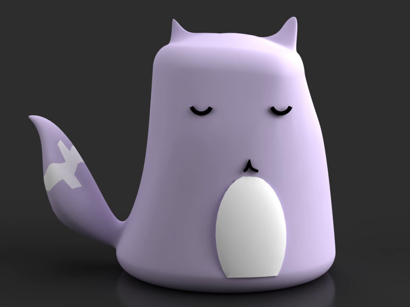 Kittehbox 3D Figurine